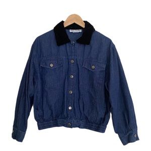 Vintage Joan Walters Denim/Velvet Jacket